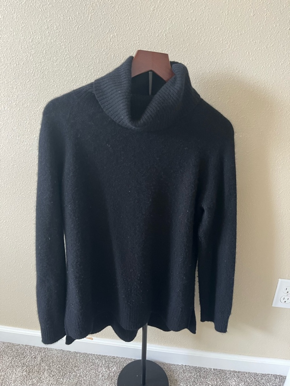 41 Hawthorn Black Turtleneck Sweater